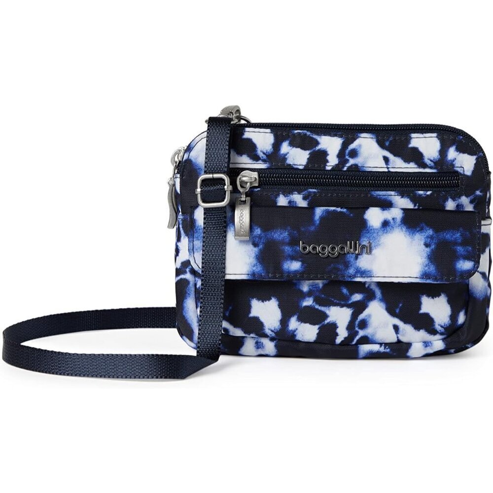 Womens Mini Crossbody Bag Polyester Water-Resistant RFID-Blocking Compact